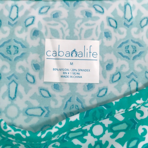 Cabana Life Monaco Blu Zip Shoulder Dress NWT Med - Picture 5 of 8